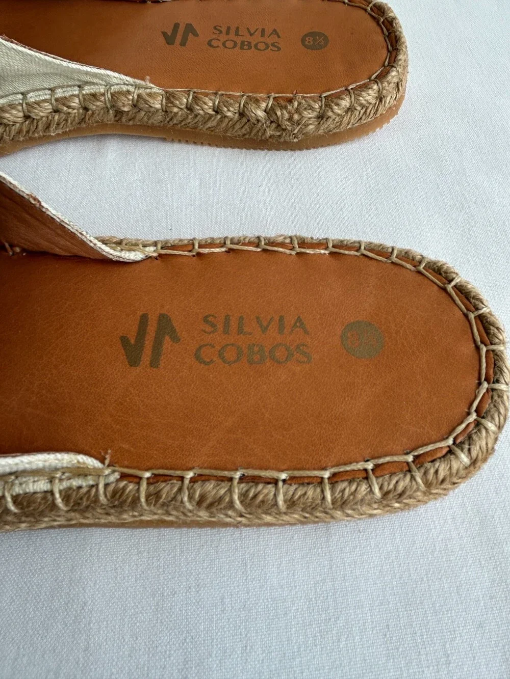 Silvia Cobos Sunrise Mules Womens 8.5 Ivory Multicolor Tassels Sandals Slides